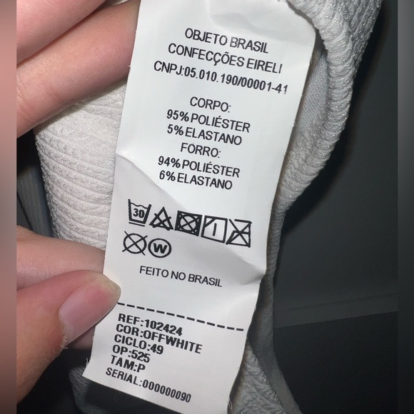 Off-White Brazilian Bodysuit, Size Small - Picture 7 of 8